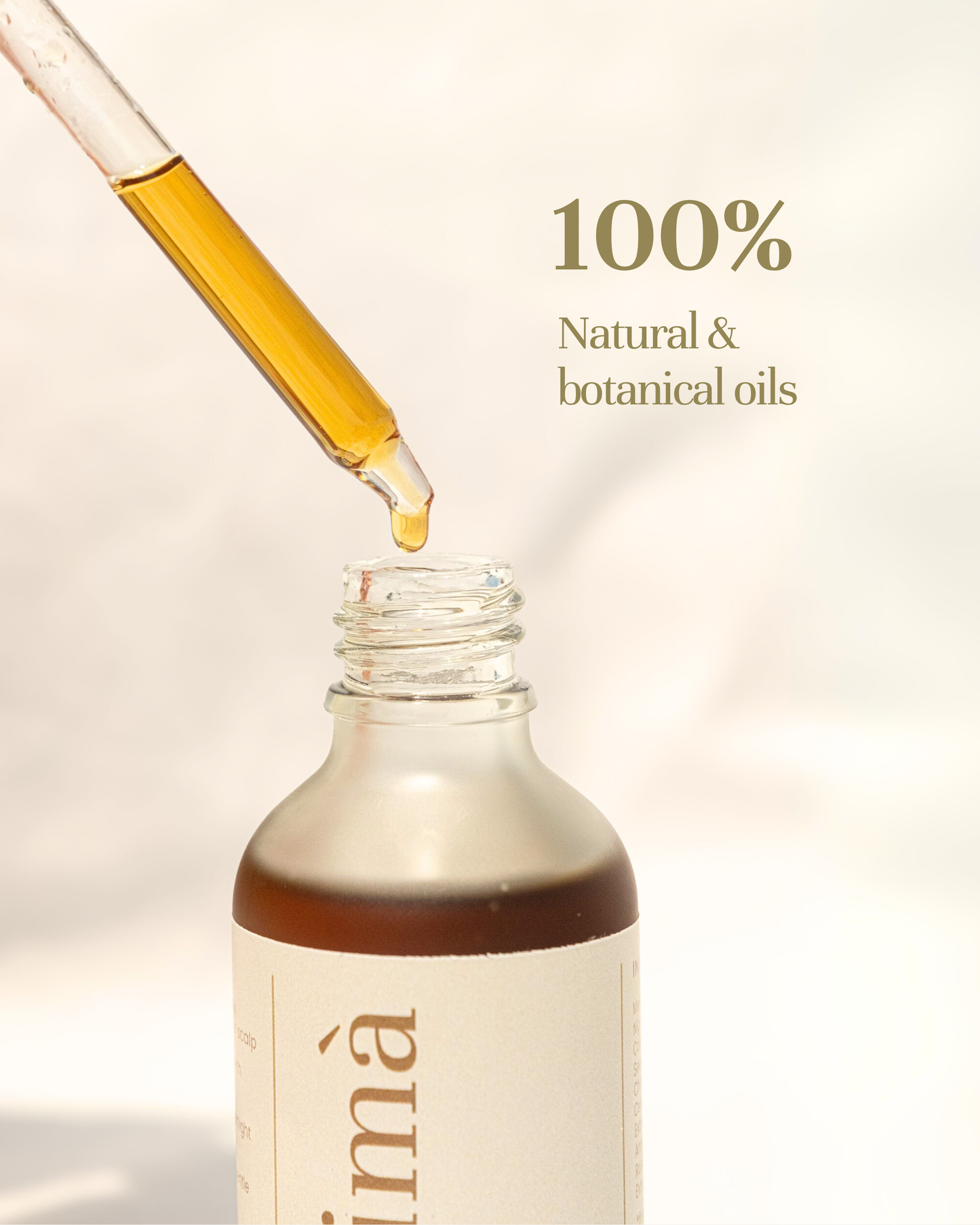 Dropper with anti-dandruff scalp oil for scalp eczema and flakes, natural alternative