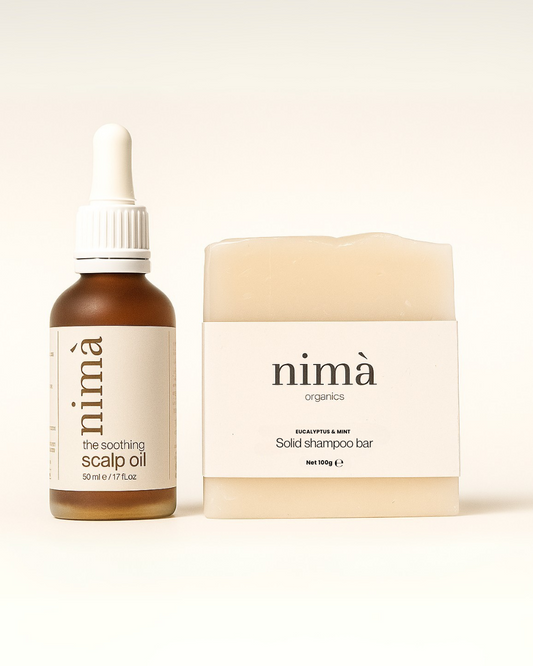 Huile naturelle pour le cuir chevelu contre les pellicules